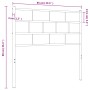 Kopfteil aus schwarzem Metall, 80 cm von , Kopf- und Fußteile - Ref: Foro24-355686, Preis: 20,96 €, Rabatt: %