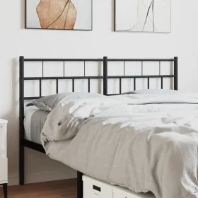 Kopfteil aus schwarzem Metall, 120 cm von , Kopf- und Fußteile - Ref: Foro24-355690, Preis: 27,65 €, Rabatt: %