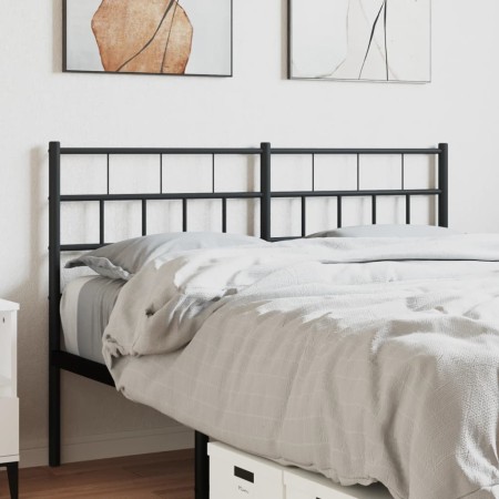 Kopfteil aus schwarzem Metall, 120 cm von , Kopf- und Fußteile - Ref: Foro24-355690, Preis: 28,05 €, Rabatt: %