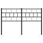 Kopfteil aus schwarzem Metall, 120 cm von , Kopf- und Fußteile - Ref: Foro24-355690, Preis: 28,05 €, Rabatt: %