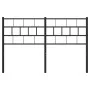 Kopfteil aus schwarzem Metall, 120 cm von , Kopf- und Fußteile - Ref: Foro24-355690, Preis: 27,65 €, Rabatt: %