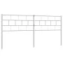 Cabecero de metal blanco 160 cm de , Cabeceros y pies de cama - Ref: Foro24-355743, Precio: 30,23 €, Descuento: %