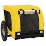 Bicycle trailer for pets, made of iron and Oxford fabric in yellow and black. by , pet strollers - Ref: Foro24-93994, Price: ...