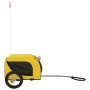 Bicycle trailer for pets, made of iron and Oxford fabric in yellow and black. by , pet strollers - Ref: Foro24-93994, Price: ...
