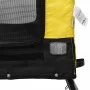 Bicycle trailer for pets, made of iron and Oxford fabric in yellow and black. by , pet strollers - Ref: Foro24-93994, Price: ...