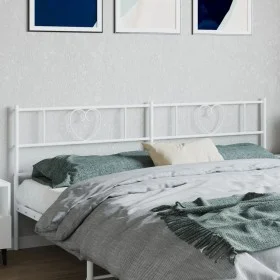 Kopfteil aus weißem Metall, 193 cm von , Kopf- und Fußteile - Ref: Foro24-355549, Preis: 37,23 €, Rabatt: %