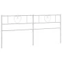 Cabecero de metal blanco 193 cm de , Cabeceros y pies de cama - Ref: Foro24-355549, Precio: 37,22 €, Descuento: %