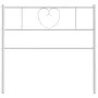 Cabecero de metal blanco 90 cm de , Cabeceros y pies de cama - Ref: Foro24-355540, Precio: 26,78 €, Descuento: %