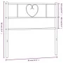 Kopfteil aus weißem Metall, 90 cm von , Kopf- und Fußteile - Ref: Foro24-355540, Preis: 26,78 €, Rabatt: %