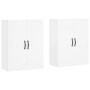 Wall cabinets 2 units engineered wood white by , Sideboards - Ref: Foro24-3197889, Price: 161,83 €, Discount: %