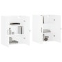 Wall cabinets 2 units engineered wood white by , Sideboards - Ref: Foro24-3197889, Price: 161,83 €, Discount: %