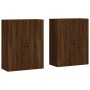 Wandschränke 2 Stk. Holzwerkstoff braune Eiche von , Sideboards - Ref: Foro24-3197896, Preis: 143,43 €, Rabatt: %