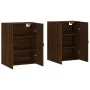Wandschränke 2 Stk. Holzwerkstoff braune Eiche von , Sideboards - Ref: Foro24-3197896, Preis: 141,70 €, Rabatt: %