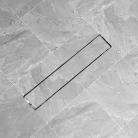 Linear stainless steel shower drain 630x140 mm by vidaXL, Drains - Ref: Foro24-142172, Price: 54,91 €, Discount: %