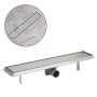 Linearer Duschablauf aus Edelstahl 630x140 mm von vidaXL, Abflüsse - Ref: Foro24-142172, Preis: 56,04 €, Rabatt: %