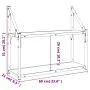 Estantería de pared madera ingeniería marrón roble 60x21x51 cm de , Estantes y estanterías - Ref: Foro24-835463, Precio: 25,2...