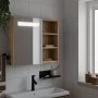 Bathroom cabinet with mirror and LED light oak 60x13x52 cm by , bathroom vanities - Ref: Foro24-357972, Price: 89,78 €, Disco...