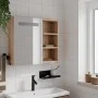 Bathroom cabinet with mirror and LED light oak 60x13x52 cm by , bathroom vanities - Ref: Foro24-357972, Price: 89,78 €, Disco...