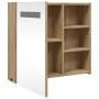 Bathroom cabinet with mirror and LED light oak 60x13x52 cm by , bathroom vanities - Ref: Foro24-357972, Price: 89,78 €, Disco...