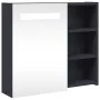 Badmöbel mit Spiegel und grauem LED-Licht 60x13x52 cm von , Badezimmerwaschtische - Ref: Foro24-357970, Preis: 90,15 €, Rabat...