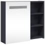 Badmöbel mit Spiegel und grauem LED-Licht 60x13x52 cm von , Badezimmerwaschtische - Ref: Foro24-357970, Preis: 91,22 €, Rabat...
