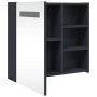 Badmöbel mit Spiegel und grauem LED-Licht 60x13x52 cm von , Badezimmerwaschtische - Ref: Foro24-357970, Preis: 91,22 €, Rabat...