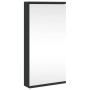 Mueble de baño de esquina con espejo negro 30x24x60 cm