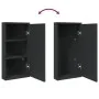 Mueble de baño de esquina con espejo negro 30x24x60 cm de , Tocadores de baño - Ref: Foro24-357979, Precio: 91,49 €, Descuent...