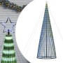 Árbol de Navidad cono de luz 1544 LEDs azul 500 cm