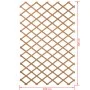 Nature Garden trellis 100x200 cm natural wood 6041703 by Nature, Pergolas, arches and garden trellises - Ref: Foro24-409346, ...