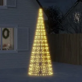 Christmas tree on flagpole 550 warm white LEDs 300cm by , Christmas lights - Ref: Foro24-358112, Price: 47,30 €, Discount: %