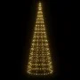 Árbol de Navidad en asta de bandera 550 LED blanco cálido 300cm de , Luces de Navidad - Ref: Foro24-358112, Precio: 47,30 €, ...