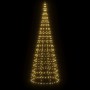 Árbol de Navidad en asta de bandera 550 LED blanco cálido 300cm de , Luces de Navidad - Ref: Foro24-358112, Precio: 48,29 €, ...