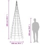 Weihnachtsbaum am Fahnenmast 550 warmweiße LEDs 300cm von , Weihnachtsbeleuchtung - Ref: Foro24-358112, Preis: 48,29 €, Rabat...