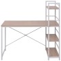 4-tier oak-colored desk with shelving by vidaXL, Desks - Ref: Foro24-20134, Price: 111,10 €, Discount: %
