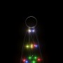 Árbol de Navidad en asta de bandera 200 LED bde colores 180 cm