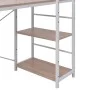 4-stufiger eichenfarbener Schreibtisch mit Regalen von vidaXL, Schreibtische - Ref: Foro24-20134, Preis: 101,48 €, Rabatt: %