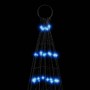 Árbol de Navidad en asta de bandera 1534 LED azul 500 cm