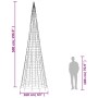 Weihnachtsbaum am Fahnenmast 1534 blaue LED 500 cm von , Weihnachtsbeleuchtung - Ref: Foro24-358119, Preis: 102,86 €, Rabatt: %