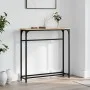 Engineered wood Sonoma oak console table 75x19.5x75 cm by , Side tables - Ref: Foro24-834136, Price: 35,43 €, Discount: %