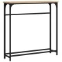 Engineered wood Sonoma oak console table 75x19.5x75 cm by , Side tables - Ref: Foro24-834136, Price: 35,43 €, Discount: %