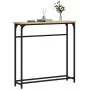 Engineered wood Sonoma oak console table 75x19.5x75 cm by , Side tables - Ref: Foro24-834136, Price: 35,43 €, Discount: %