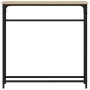 Engineered wood Sonoma oak console table 75x19.5x75 cm by , Side tables - Ref: Foro24-834136, Price: 35,43 €, Discount: %