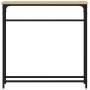 Mesa consola madera de ingeniería roble Sonoma 75x19,5x75 cm de , Mesas auxiliares - Ref: Foro24-834136, Precio: 34,09 €, Des...