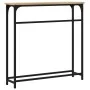 Engineered wood Sonoma oak console table 75x19.5x75 cm by , Side tables - Ref: Foro24-834136, Price: 35,43 €, Discount: %
