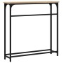 Mesa consola madera de ingeniería roble Sonoma 75x19,5x75 cm de , Mesas auxiliares - Ref: Foro24-834136, Precio: 34,09 €, Des...