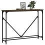 Engineered wood brown oak console table 102x22.5x75 cm by , Side tables - Ref: Foro24-834134, Price: 44,99 €, Discount: %