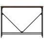 Engineered wood brown oak console table 102x22.5x75 cm by , Side tables - Ref: Foro24-834134, Price: 45,68 €, Discount: %