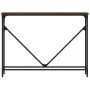 Engineered wood brown oak console table 102x22.5x75 cm by , Side tables - Ref: Foro24-834134, Price: 44,99 €, Discount: %