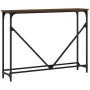 Engineered wood brown oak console table 102x22.5x75 cm by , Side tables - Ref: Foro24-834134, Price: 44,99 €, Discount: %